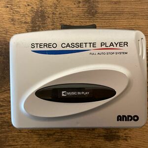 ANDO stereo cassette player WM-029 portable cassette player 