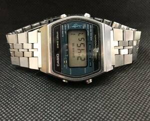 CASIO W-250 108 Marlin カジキ アラーム クロノグラフ 腕時計 稼働 ジャンク 80's