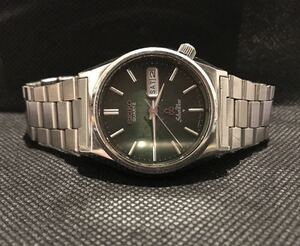 稼働 Seiko SilverWave Quartz 7546-8340 シルバーウェーブ クォーツ 腕時計 1978年製 希少 グリーンダイヤル オリジナルブレス