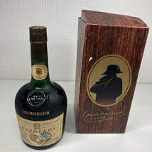 1円〜 2T COURVOISIER NAPOLEON コニャック クルボアジェ ナポレオン ブランデー 緑瓶 古酒 未開栓 容量700ml 40度 箱付き フランス産_画像1