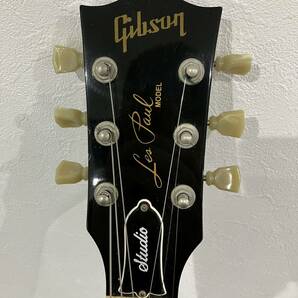 1円〜 3T Gibson Les Paul MODEL studio エレキギター ギブソン レスポール スタジオ 92503304 DELUXE 弦楽器 楽器 ブラック ハードケースの画像6