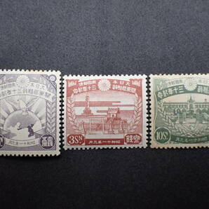 ◇希少◇日本切手 1936年 関東局30年 3種完 未使用◇の画像1