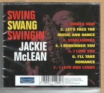 【新品CD】JACKIE McLEAN / SWING SWANG SWANGIN'_画像2