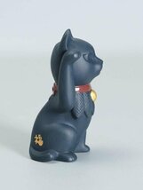 【真作】【WISH】リヤドロ LLADRO 磁器人形「招き猫」2014年作 磁器人形 ◆黒猫 　　〇1950年創業 #24036016_画像6