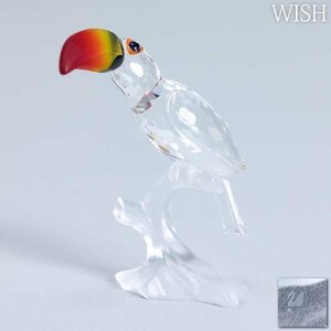 【真作】【WISH】スワロフスキー「オオハシ 」クリスタルガラス 専用箱 証明シール #24016025