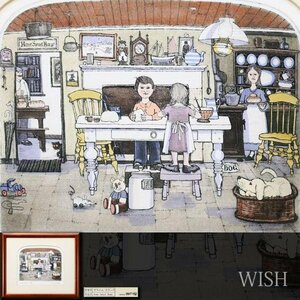 【真作】【WISH】グラハム・クラーク Graham Clarke「Home Baking」銅版画 直筆サイン 　　〇英国人気版画家 版画集出版 #23122887