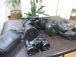 ジャンク品 双眼鏡 まとめて3台セット Witness 12X50 Field5° Canon 3X SPECELAND 9-25X25 LIELD4.4°-2.5°