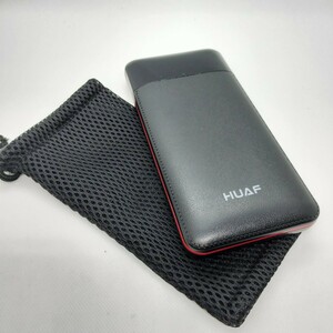 大容量モバイルバッテリー24000mAh 残量表示ありレザーの質感で高級感あり　iPhone各種Android対応　#0359