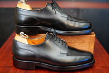 クロケットジョーンズ◆Crockett&Jones◆MORETON モールトン◆5.5E◆24㎝相当◆ブラック◆黒◆Uチップ◆外羽根◆リッジウェイソール◆英国_画像4