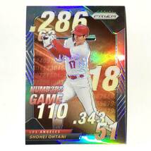 【大谷翔平 レインボー カード PANINI PRIZM #NG-8 Numbers Game MLB エンゼルス】レア ホロ インサート WBC オールスター サイン カード_画像3