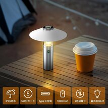ランタン LED ミニランタン キャンプランタン 懐中電灯 USB充電式 超軽量 小型 キャンプ ライト アウトドア 夜釣りキャンプ災害 （２点）_画像4