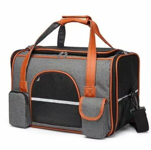  pet carry bag light weight cat dog rabbit going out carry bag small size outing travel small size dog through . camp ( Duck gray )50*30*30cm