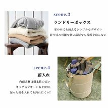 薪入れゴミ箱 トラッシュボックス 折りたたみ キャンプ アウトドア キャンプ 登山 ラッシュボックス アウトドア Mサイズ 45*55 ベージュ_画像6