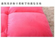 座椅子 肘掛け付き ソファチェア 背もたれ 肘掛け椅子 腰痛対策(グレー)_画像7