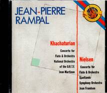 pc306　　　　RAMPAL : NIELSEN & KHACHATURIAN FLUTE CONCERTOS /MARTINON_画像1