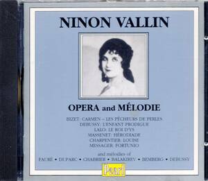 mt309 OPERA AND MELODIE /VALLIN