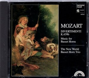 Mozart: Divertimenti II & III K 439b; Duos K 487 / Stadler: Terzetten/New World Basset Horn Trio