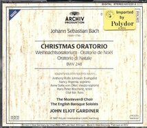 旧西独プレス　バッハ：クリスマス・オラトリオ/ガーディナー指揮（2CD)_画像2