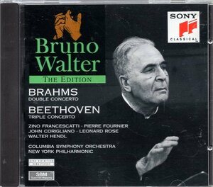 ブラームス：二重協奏曲、ベートーヴェン：トリプル・コンチェルト/ワルター指揮