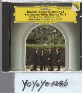 pc15 旧西独プレス　ブラームス＆シューマン：STREICHQUARTETTE/EMERSON　STRING　QUARTET