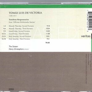 Victoria: Tenebrae Responsories / Christophers, The Sixteenの画像2