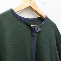 EU VINTAGE WOOL DESIGN OVER CAPE COAT PONCHO/ヨーロッパ古着ウールデザインオーバーケープコート_画像6