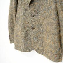 *SPECIAL ITEM* EU VINTAGE MOHAIR LIKE WOOL DESIGN TAILORED JACKET/ヨーロッパ古着モヘアライクウールデザインテーラードジャケット_画像9