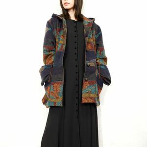 USA VINTAGE dAlMys DUCKS DESIGN WOOL HOODIE COAT MADE IN CANADA/アメリカ古着カモデザインウールフーディコート