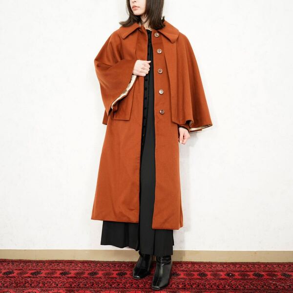 *SPECIAL ITEM* 50's EU VINTAGE HEAVY WOOL CAPE COAT/50年代ヨーロッパ古着ヘビーウールケープコート