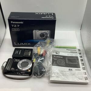  【22806】Panasonic パナソニック LUMIX TZ7 ブラック デジカメ デジタルカメラ ジャンク 通電確認済み 中古 箱無　二次流通品