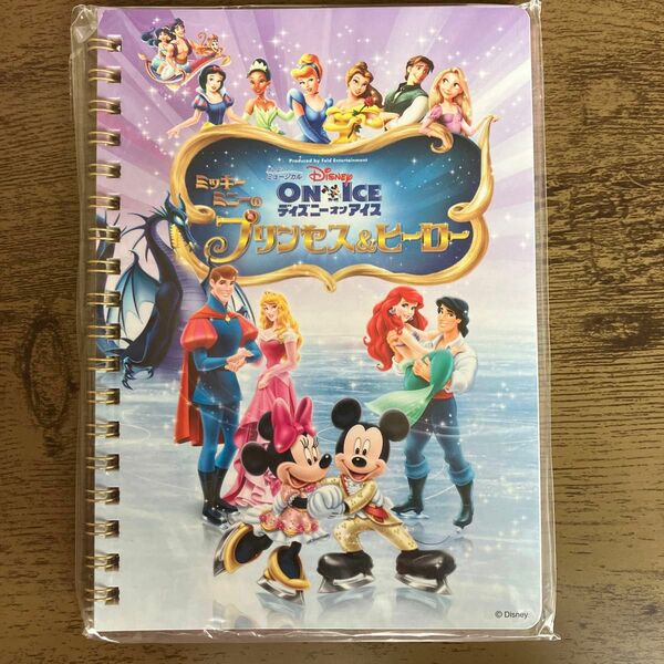 ディズニー　オン　アイス　ミッキーミニー　プリンス&ヒーローノート　ノート　2冊