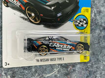 2016 Hot Wheels '96 Nissan 180SX Type X Greddy ホットウィール 日産 シルビア ワンビア シルエイティ グレッディ 黒 北米仕様 USDM JDM_画像3