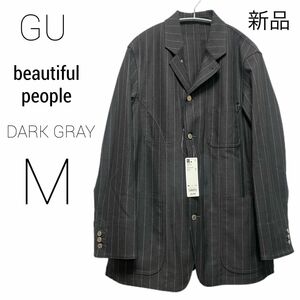 新品 gu beautiful people カバーオール グレー M コラボ