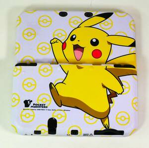 New Nintendo 3DS LL metallic black body Pikachu with cover 