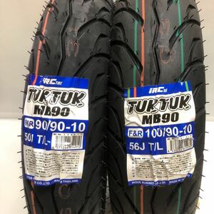 アドレスV125G/S IRC MB90 tuktuk 90/90-10☆100/90-10前後タイヤ