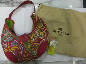 管理番号D58 ETRO ハンドバッグ 中古品 ピンク 