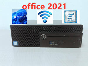 DELL OptiPlex 3060 CPU■第8世代 i7-8700 (6コア) メモリDDR4 32GB SSD1TB(新品M.2)+HDD2TB Win11 office2021