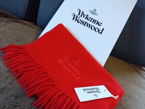 Vivienne Westwood ヴィヴィアンウエストウッド マフラー ストール　赤　未使用！