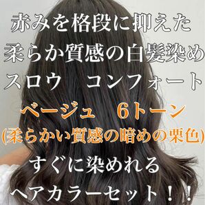 ヘアカラー　スロウカラー　外国人風　 白髪染め　コンフォート　暗め　ベージュ6