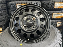 トーヨーオープンカントリーRT145/80R12新品アルミ4本セットケイフィネスD12マッドブラック送料無料NVAN_画像3