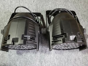 【動作品】2台1セット RGBW＋A LEDPAR64 18灯×12W 4in1舞台照明 業務用 パーライ 演出 LEDステージライト イベント照明　スポットライト