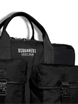 定価10.1万ディースクエアード DSQUARED2 機能性も充実！CERESIO 9 MILANO＆ブランドロゴ 2WAYワークバッグ ショルダー トートバッグ 鞄_画像4