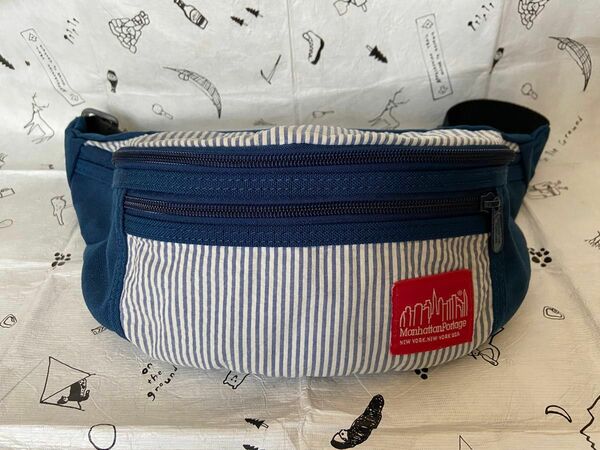 マンハッタンポーテージ　ウエストバッグ 限定モデル ヒッコリー Hickory Stripe Waistbag