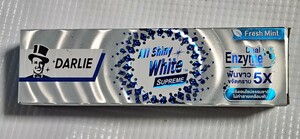 ..!! whitening tooth paste DARLIEda- Lee series strongest 5 times. ingredient ALL Shiny white120gFresh Mint3 day . effect ....