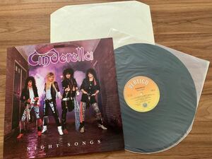 LP レコード VERTIGO盤 ◆ CINDERELLA シンデレラ / NIGHT SONGS ナイト・ソングス / VERH 37 / UK盤 Hard Rock ハード・ロック Bon Jovi