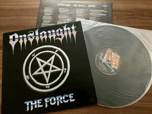 LP レコード ◆ Onslaught オンスロート / THE FORCE / FLAG 1 / UKオリジナル盤 Thrash, Heavy Metal スラッシュ・メタル