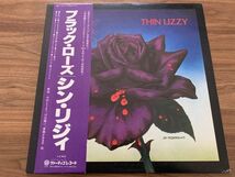 LP レコード 日本盤 帯付 Promo 見本盤 ◆ THIN LIZZY シン・リジィ / Black Rose A Rock Legend ブラック・ローズ / RJ-7587 / Vertigo_画像2