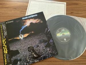 Запись LP с японским изданием Obi ◆ Thin Lizzy Singy / Thunder и Lightning Thunder и Lightning / 25pp-83 / Obi Vertigo