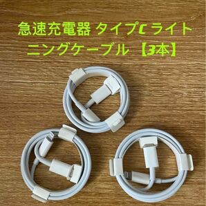 iphone 1m急速充電器 タイプC ライトニングケーブル 3本 防水対策有り