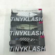 釣具 ルアー DRT TINY KLASH Low 3個セット DRT BASS、ELECTRIC BLACK、ELECTRIC WHITE【中古品】_画像1